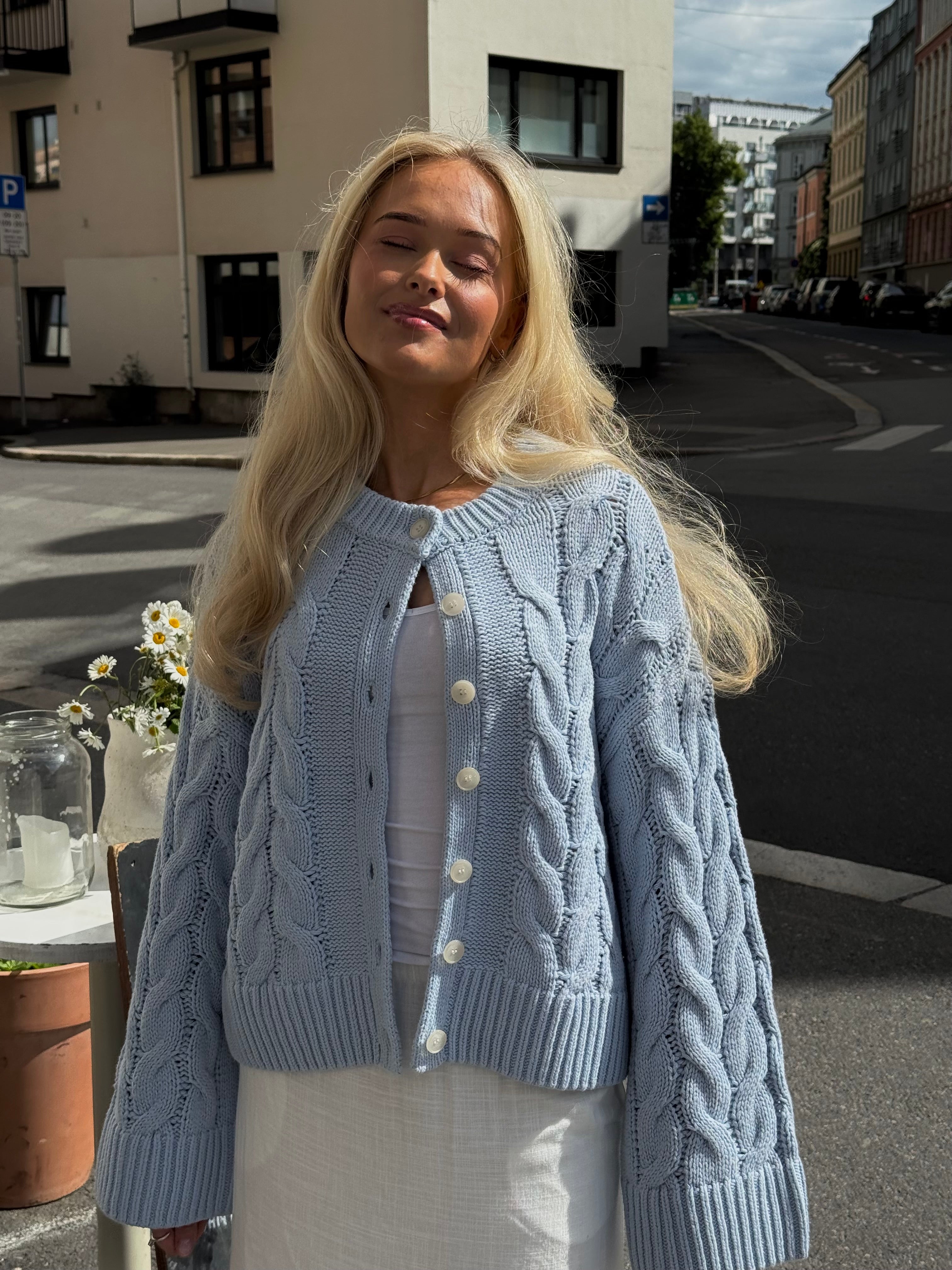 VMSVEA Knit Cardigan - Cashmere Blue